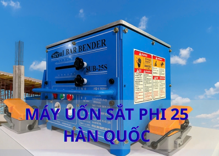 Máy uốn sắt phi 25 Hàn Quốc giúp rút ngắn tiến độ công trình cao tầng thế nào? 