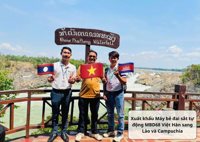 Xuất khẩu Máy bẻ đai sắt tự động MBD68 Việt Hàn sang Lào và Campuchia: Cơ hội vàng cho ngành xây dựng khu vực