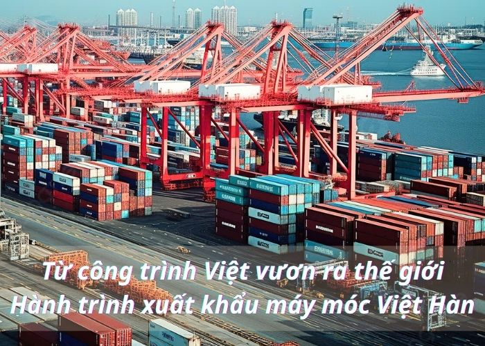“Từ công trình Việt vươn ra thế giới” –Hành trình xuất khẩu máy móc Việt Hàn”